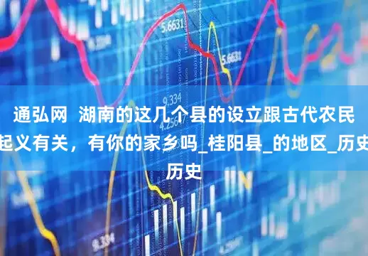 通弘网  湖南的这几个县的设立跟古代农民起义有关，有你的家乡吗_桂阳县_的地区_历史